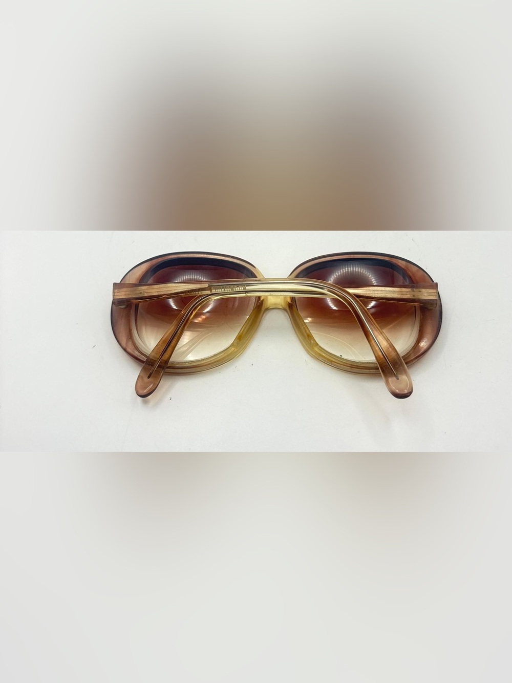 Vintage Rodenstock Brown Translucent Oval Sunglasses Frames Only - Picture 4 of 8